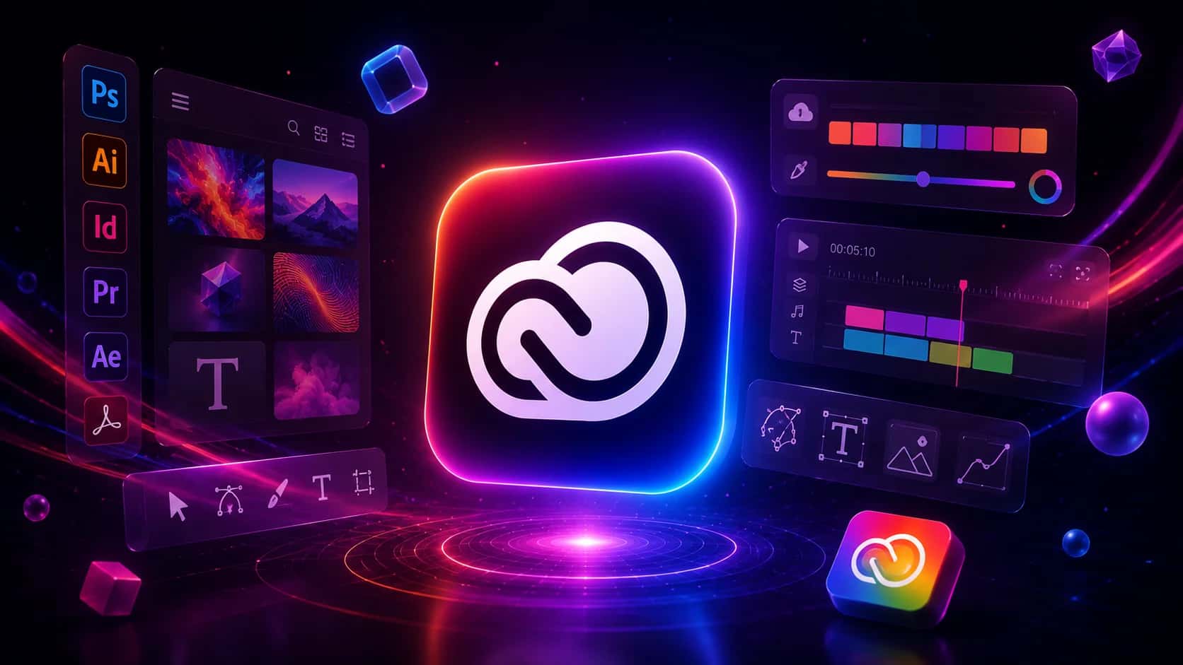 Phần mềm thiết kế chuyên nghiệp: Adobe, Autodesk, Canva, CapCut