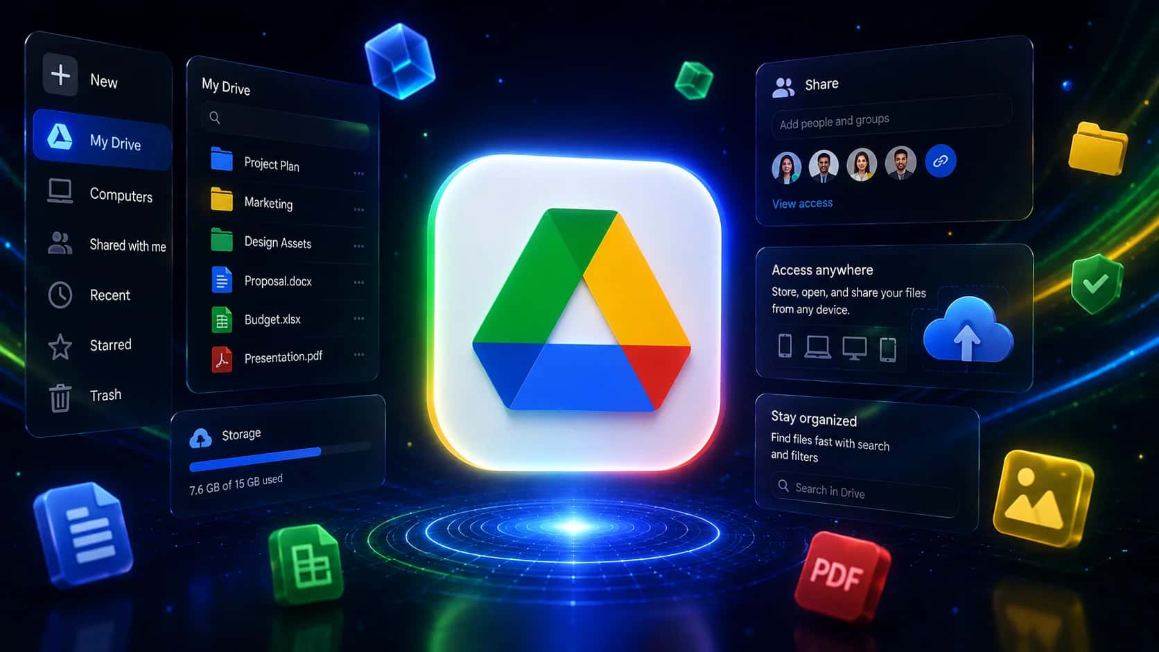 Google One, Google Drive và các loại lưu trữ Cloud khác