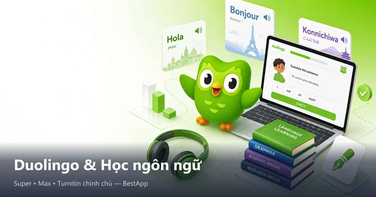 Duolingo & Học ngôn ngữ chính chủ