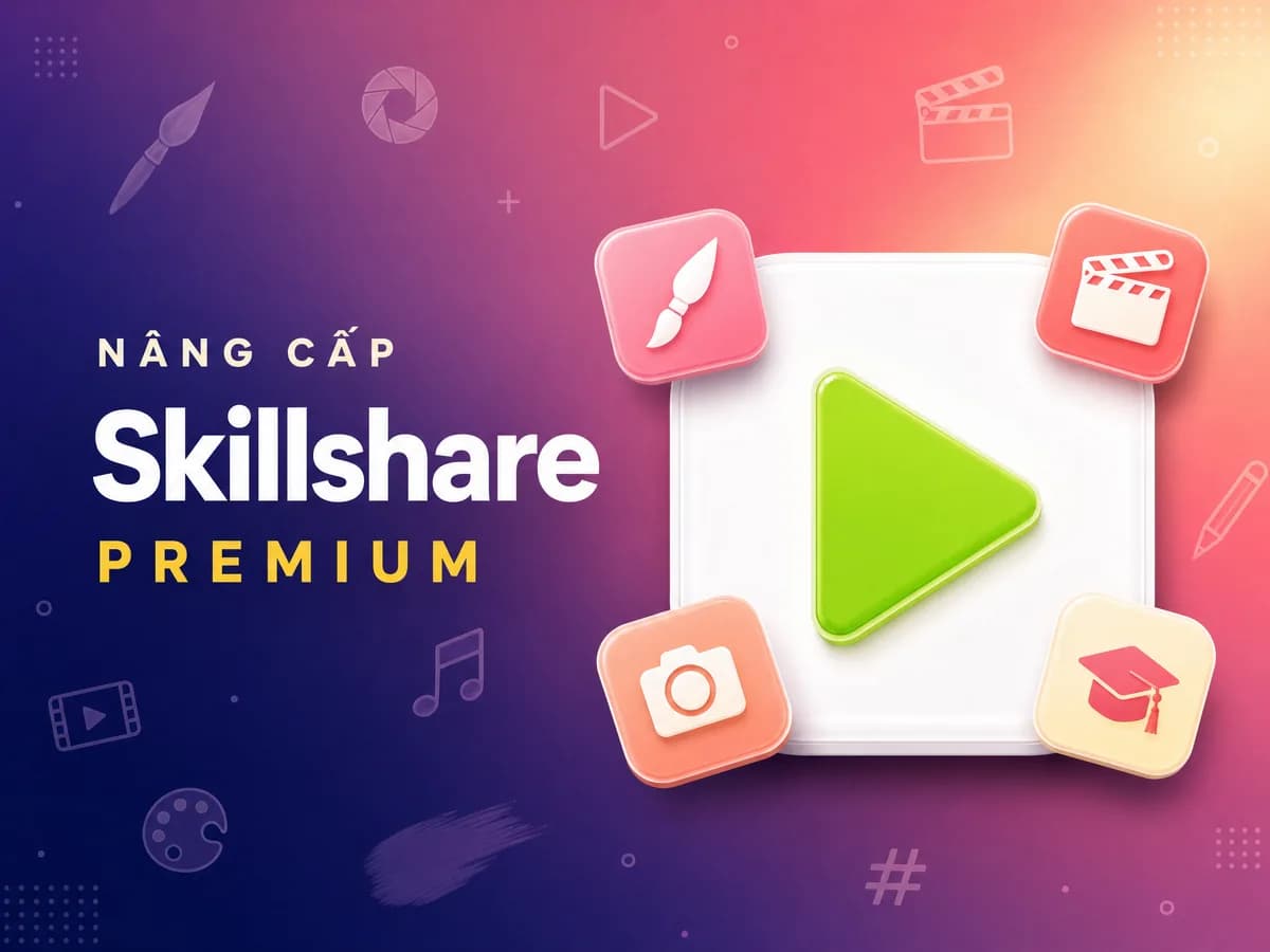Nâng cấp Skillshare Premium