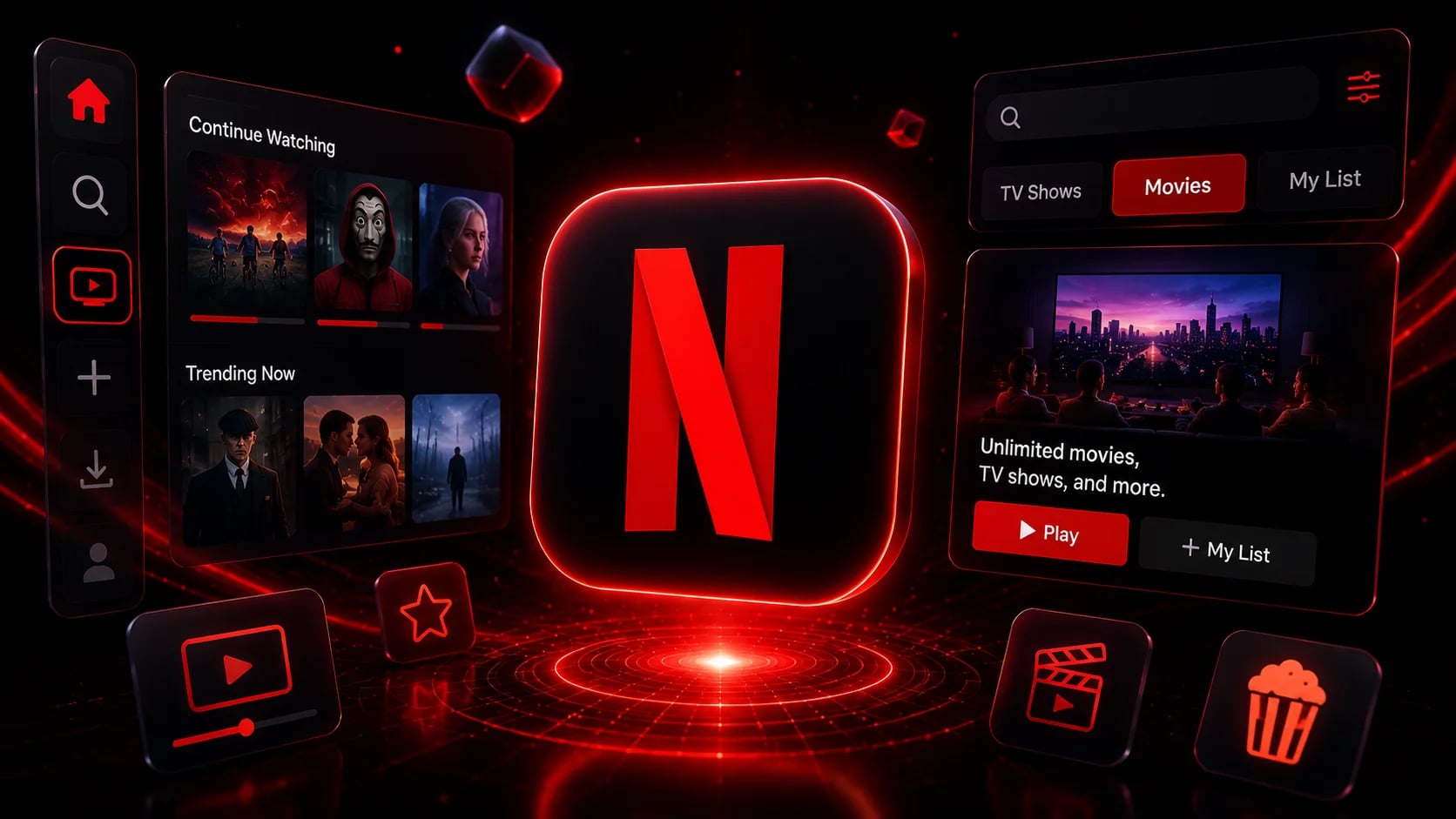 Hình minh hoạ chủ đề Giải trí và streaming chính chủ 2026: Netflix, Discord, Tidal cho người Việt