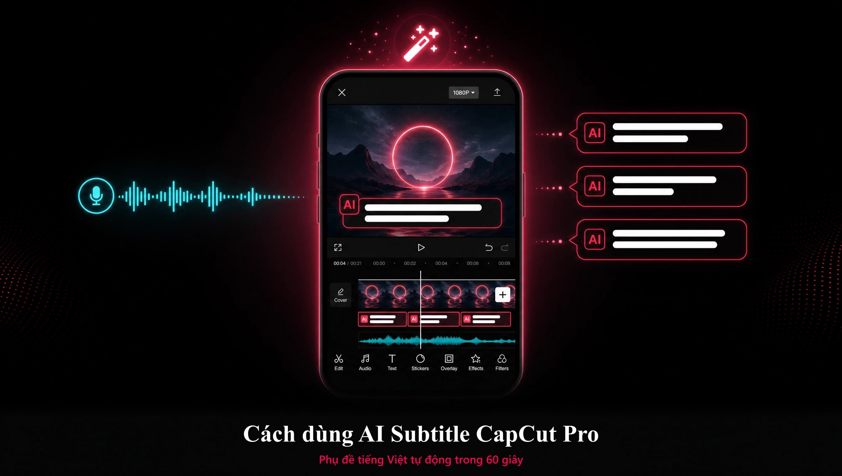 Cách dùng AI Subtitle CapCut Pro tiếng Việt: hướng dẫn 5 bước cho creator