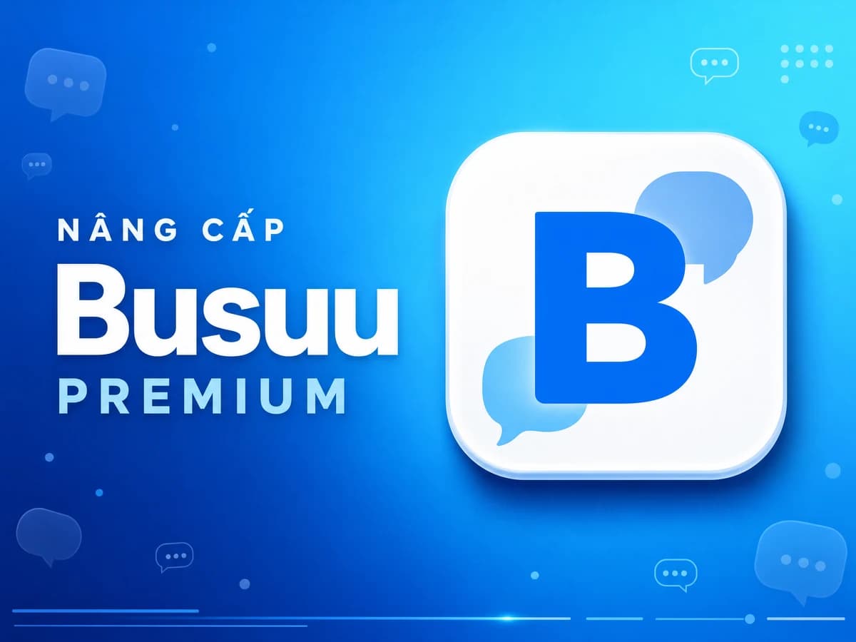 Nâng cấp Busuu Premium